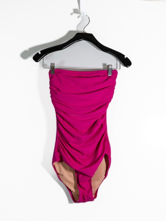 J. Crew Other - NEW J. Crew Women's Gemma Bandeau Strapless One Piece Swim Bathing Suit Pink 0